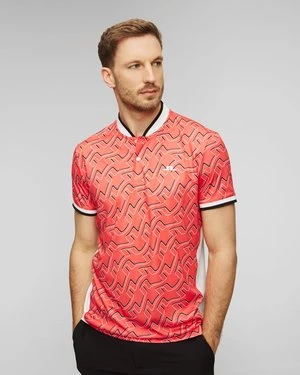 Pomarańczowe polo męskie J.Lindeberg Jensen Print J Lindeberg