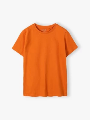 Pomarańczowy gładki t-shirt dla dziecka 5.10.15.