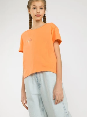 Pomarańczowy t-shirt dla dziewczyny antisocial butterfly Reporter Young
