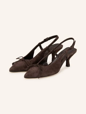 Pomme D'or Czółenka Z Odkrytą Piętą Henriette braun