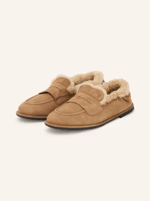 Pomme D'or Penny Loafers Mia braun JASNOBRĄZOWY