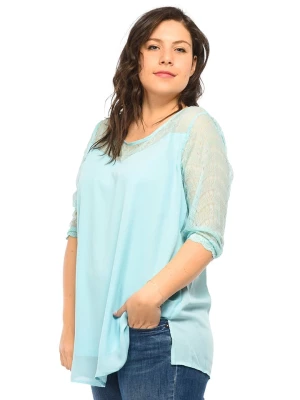 POMME ROUGE Bluzka w kolorze turkusowym rozmiar: 40/42