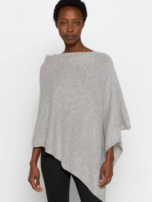 Ponczo AUTHENTIC CASHMERE szary