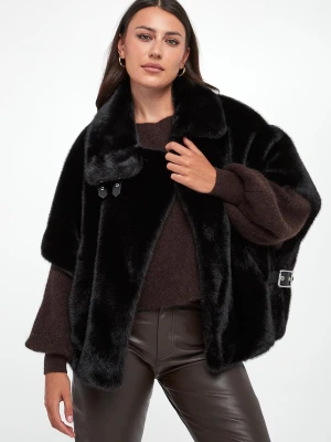 Ponczo futrzane Comodino PINKO