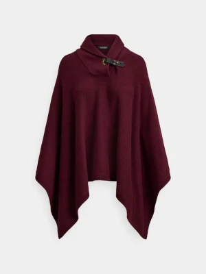 Ponczo Lauren Ralph Lauren bordowy