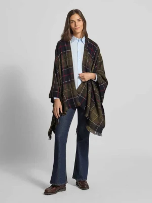 Ponczo ze wzorem w kratę model ‘STAFFEN’ Barbour