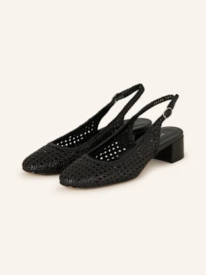 Pons Quintana Czółenka Z Odkrytą Piętą Melani schwarz