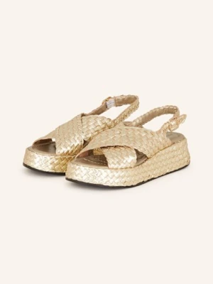 Pons Quintana Sandały Na Platformie gold