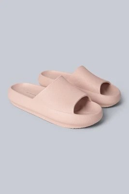 Poolside klapki damskie - Light Pink Animal