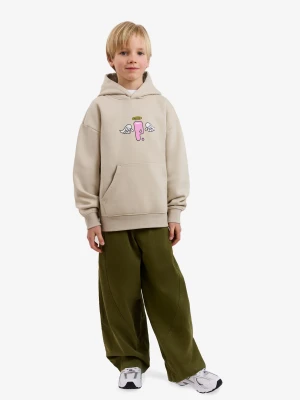 Pop bluza dziecięca z kapturem beżowa Kids
