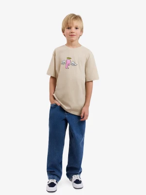 Pop t-shirt dziecięcy beżowy Kids
