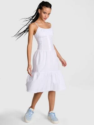 Popelinowa sukienka midi Victoria's Secret