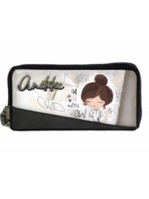 PORTFEL ANEKKE - 42809-908 SZARY/BEŻ