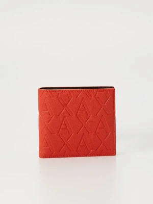 Portfel Armani Exchange pomarańczowy