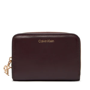 Portfel Calvin Klein Ck Medium Flap Zip Around LV04F1075G Brązowy