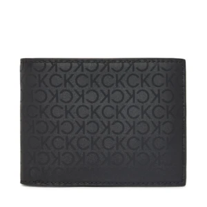 Portfel Calvin Klein Ck Sleek Trifold 10Cc W/Coin K50K512865 Czarny