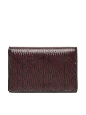 Portfel Calvin Klein Emblem Aop Accordion Cardcase LV04F1083G Bordowy