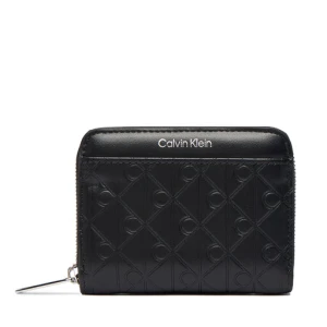 Portfel Calvin Klein Emblem Aop Embossed Zip Around LV04F1081G Czarny
