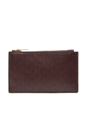 Portfel Calvin Klein Emblem Aop Top Zip Cardcase LV04F1084G Brązowy