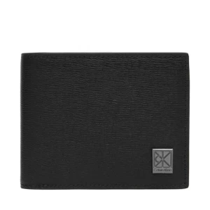Portfel Calvin Klein Emblem Hw Ew Bill Fold W/ Coin LV04D1167G Czarny