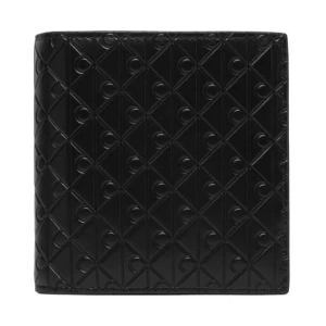 Portfel Calvin Klein Embossed Emblem Trifold LV04D1145G Czarny