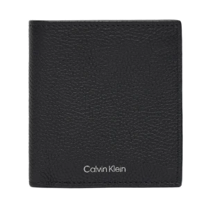 Portfel Calvin Klein Foil Emboss Slim Billfold LV04D1064G Czarny