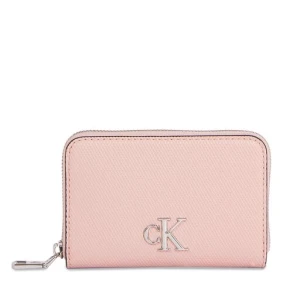 Portfel Calvin Klein Jeans Minimal Monogram M Zip Around T K60K611970 Różowy