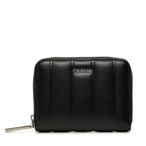 Portfel Calvin Klein Line Quilt Medium Zip Around K60K613066 Czarny