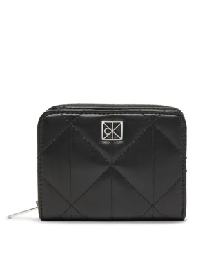 Portfel Calvin Klein Quilted Flap Zip Around LV04F1124G Czarny