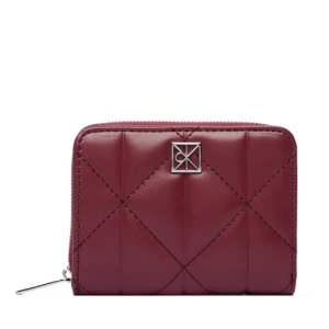Portfel Calvin Klein Quilted Flap Zip Around LV04F1124G Różowy