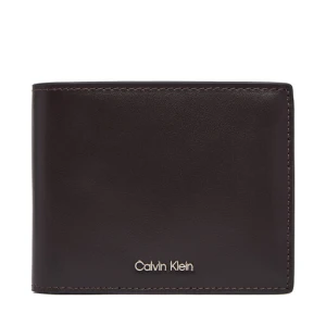 Portfel Calvin Klein Raised Billfold W/ Coin LV04D1163G Brązowy