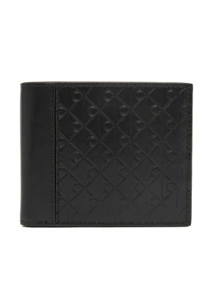 Portfel Calvin Klein Refined Emblem Mix Billfold W / F LV04D1317G Czarny
