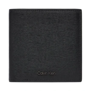 Portfel Calvin Klein Saffiano Ew Slim Trifold W Card LV04D1075G Czarny