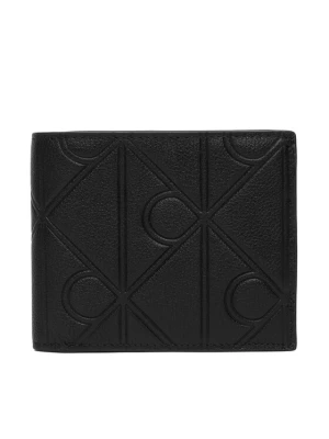 Portfel Calvin Klein Xl Emblem Aop Emboss Ew Billfold LV04D1177G Czarny