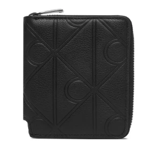 Portfel Calvin Klein Xl Emblem Aop Emboss Zipp Bill Fo LV04D1176G Czarny