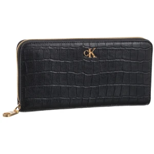 Zdjęcie produktu Portfel CK Croc Long Zip Around Black LV04F1096G UB1 (CK705-a) Calvin Klein