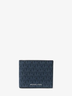 Portfel Cooper z klapką i logo Michael Kors