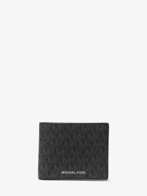 Portfel Cooper z klapką i logo Michael Kors CZARNY (Czarny)