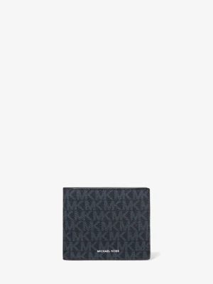 Portfel Cooper z logo i kieszonką na monet Michael Kors