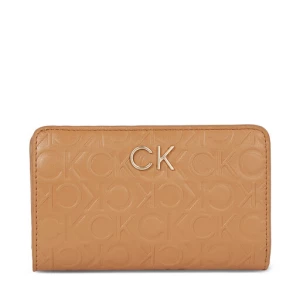 Portfel damski Calvin Klein Re-Lock Bifold Fr Wallet Emb K60K611318 Brązowy