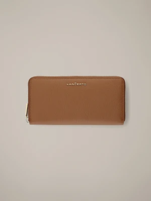 Portfel Damski Skórzany Camelowy z RFID Lancerto