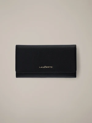 Portfel Damski Skórzany Czarny z RFID Lancerto
