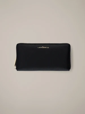 Portfel Damski Skórzany Czarny z RFID Lancerto