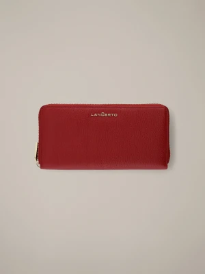 Portfel Damski Skórzany Czerwony z RFID Lancerto
