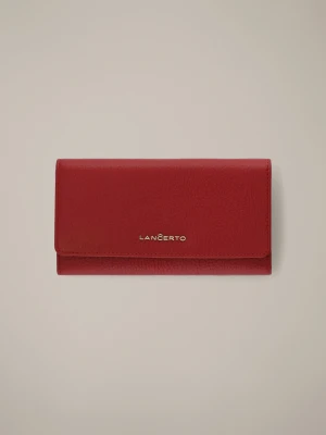 Portfel Damski Skórzany Czerwony z RFID Lancerto