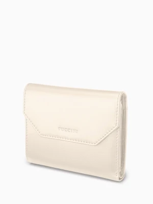 Portfel damski skórzany średni beżowy Puccini