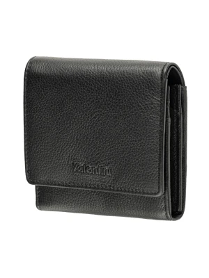 Portfel damski Valentini Metallic 123 czarny