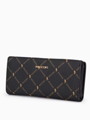 Portfel damski ze skóry ekologicznej we wzór Monogram  Puccini