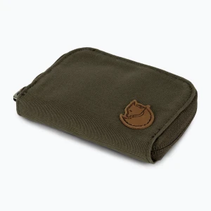 Portfel Fjällräven Zip Card Holder dark olive Zielony