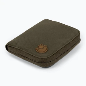 Portfel Fjällräven Zip Wallet dark olive Zielony